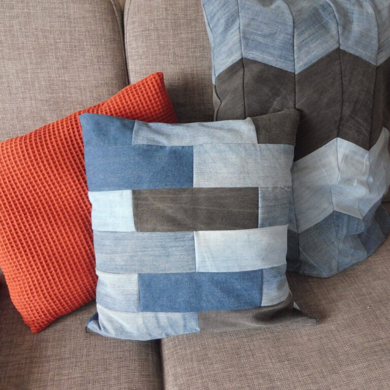 Kissen aus Jeans nähen